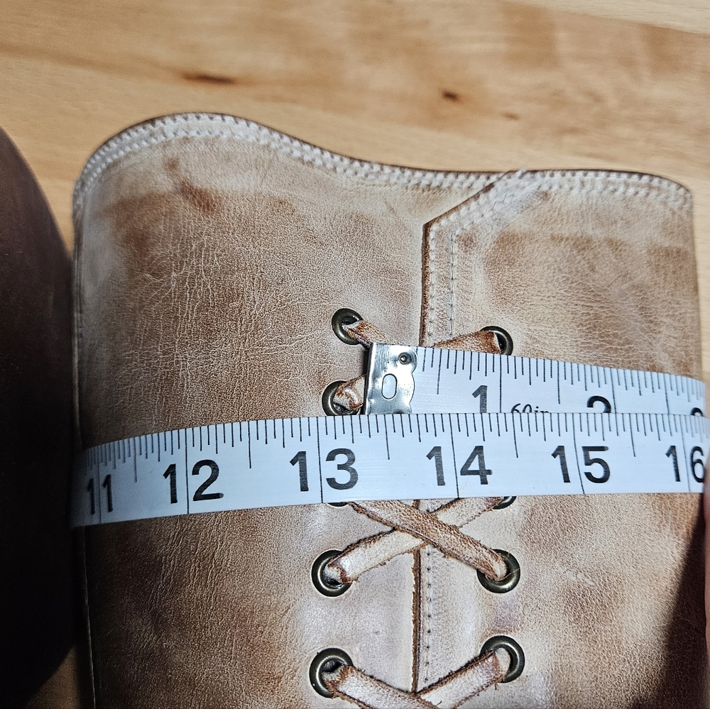 Roan by Bedstu Lace Up Style Leather Cowboy Boots 7.5 - Picture 12 of 13